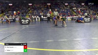 75 lbs Round Of 16 - Remington Rodriguez, Upper Dublin vs Lucy Taber, Central Dauphin East