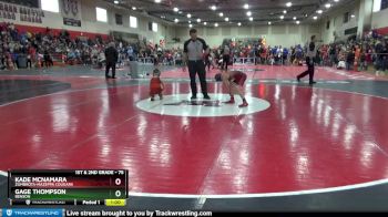 75 lbs Round 2 - Kade McNamara, Zumbrota-Mazeppa Cougars vs Gage Thompson, Benson