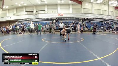 71 lbs Cons. Round 2 - Allanzo Moreno, Indiana vs Emmett Hollister, South Side Wrestling Club