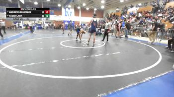 175 lbs Cons. Round 2 - Andrew Gonzalez, La Sierra vs Fabio Lara, San Dimas