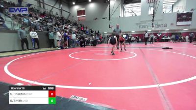 49 lbs Round Of 16 - Stone Charlton, Beggs Youth Wrestling Program vs Brian Smith, Sperry Wrestling Club