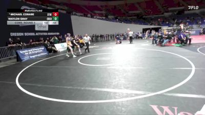 4A Boys 126 lbs Cons. Round 3 - Michael Cobabe, St. Helens Boys vs Waylon Gray, Crook County Boys