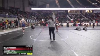 126 lbs Quarterfinal - Walker Doyal, WR-Topeka Blue Thunder vs Talon Verbeck, Maize
