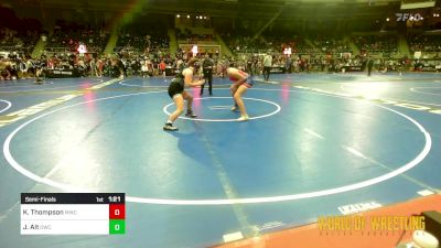 185 lbs Semifinal - Kaylee's Thompson, Mulvane Jr. Wrestling Club vs Juliet Alt, Orchard WC