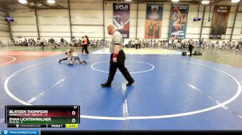 64 lbs Rd# 3 12:00pm Friday - Blayden Thompson, Minnesota Funky Singlets vs Evan Lichtenwalner, PA Blue