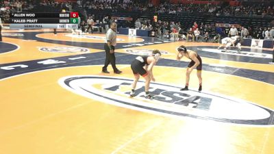 3A 120 lbs Semifinal - Kaleb Pratt, Barrington vs Allen Woo, Lombard (Montini)