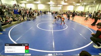 70 lbs Consi Of 4 - Cash Carlton, Sperry Wrestling Club vs Jaxxson Buzzard, Salina Wrestling Club