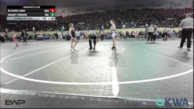 125 lbs Consi Of 8 #1 - Sloane Lang, Choctaw Ironman Youth Wrestling vs Hailey Sisson, Shelton Wrestling Academy
