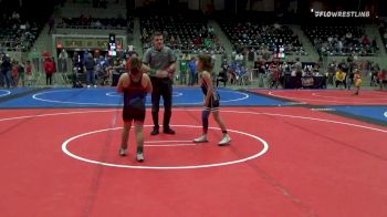 85 lbs Consi Of 4 - Chloe Aldridge, Saints Wrestling Club vs Carley Cumpton, Tulsa Blue T Panthers