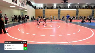 100 lbs Consi Of 16 #2 - Kendal Walker, North Atlanta High School Wrestling vs Khalil Williams, Georgia