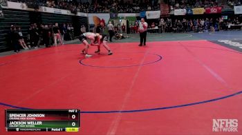 215 lbs Quarterfinal - Jackson Weller, Colony High School vs SPENCER JOHNSON, Chugiak High School