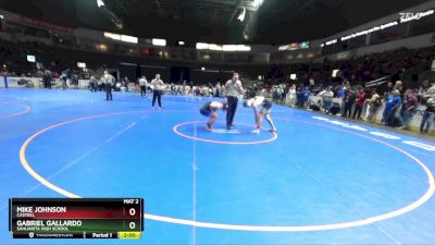 157 lbs Semifinal - Gabriel Gallardo, Sahuarita High School vs Mike Johnson, Casteel