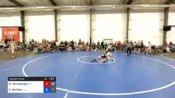 43 kg Quarterfinal - Max Wirnsberger, M2 Black vs Connor Seridian, VHW