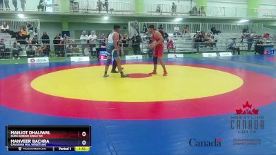 92kg Semifinal - Manjot Dhaliwal, Guru Gobind Singh WC vs Manveer Bachra, Canadian Mal Wrestling