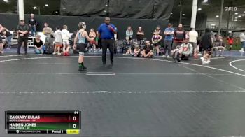 84 lbs Round 7 (8 Team) - Zakkary Kulas, North Carolina vs Haiden Jones, PA Alliance