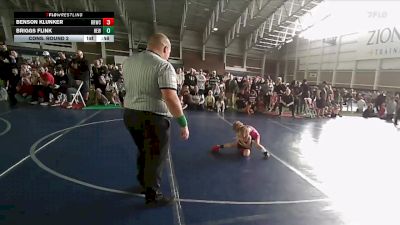 46 lbs Cons. Round 2 - Briggs Flink, Hook Em W.C vs Benson Klunker, RWC- Roy Wrestling Club