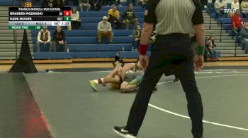 133 lbs Finals (2 Team) - Branden Rozanski, LIU vs Kade Moore, Missouri