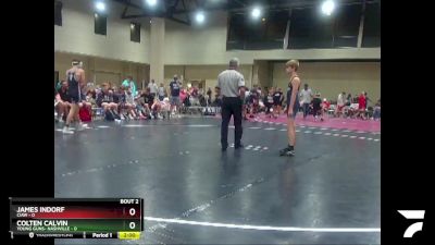 106 lbs Semis (4 Team) - James Indorf, CIAW vs Colten Calvin, Young Guns- Nashville