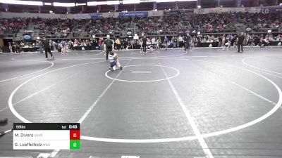 58 lbs Quarterfinal - Mason Divers, Unaffiliated vs George Loeffelholz, Moen Wrestling Academy