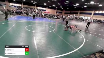 90 lbs Round Of 16 - Paris Soria, Sunkist Kids/Monster Garage vs Broxton Hopson, Grindhouse WC