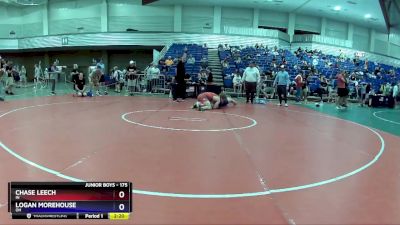 175 lbs Cons. Round 5 - Chase Leech, IN vs Logan Morehouse, OH