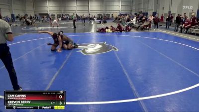 197 lbs 3rd Place Match - Cam Cavins, Roanoke College vs Keevon Berry, Centenary (NJ)