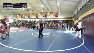 190 lbs Cons. Round 4 - Hunter Evans, Great Oak vs Wyatt Wexler, Hillcrest