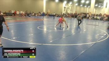 135 lbs Round 2 (8 Team) - Giannina Simonpietri, Charlies Angels Florida Pink vs Ava Weatherford, Illinois Cornstars Gold
