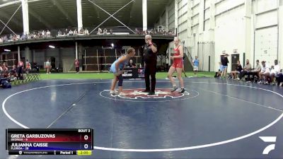 142 lbs Round 1 (8 Team) - Greta Garbuzovas, Georgia vs Julianna Caisse, Florida