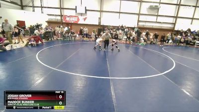 64 lbs Quarterfinal - Maddox Bunker, Sons Of Atlas Wrestling Club vs Josiah Grover, Box Elder Stingers