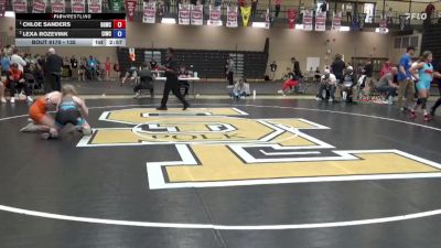 140 lbs 1st Place Match - Chloe Sanders, Big Game Wrestling Club vs Lexa Rozevink, Central Iowa Wrestling Club /Team Intensity