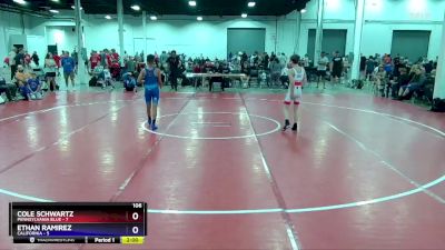 106 lbs Placement Matches (8 Team) - Cole Schwartz, Pennsylvania Blue vs Ethan Ramirez, California