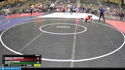 140 lbs Round 2 (4 Team) - Dakoda Bedortha, Oregon City vs Shawn Parker, Sprague