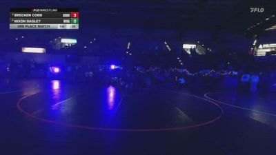 62 lbs 3rd Place Match - Brecken Cobb, Z-Bros Wrestling vs Nixon Bagley, Wingz