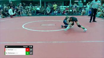 68 lbs Placement (4 Team) - Nicky Patterson, U2 Upstate Uprising vs Sam Forman, TNWC