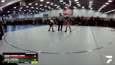 56 lbs Cons. Round 2 - Davis Chappell, Bull Island Grappling vs Isaiah Mannon-James, Bandits