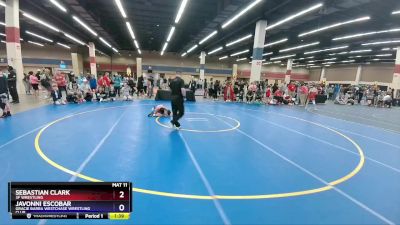 87 lbs Round 3 - Sebastian Clark, 3F Wrestling vs Javonni Escobar, Gracie Barra Westchase Wrestling Club