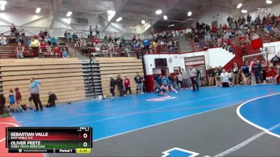 70 lbs Semifinal - Sebastian Valle, East Noble TUF vs Oliver Peetz, WEBO Youth Wrestling