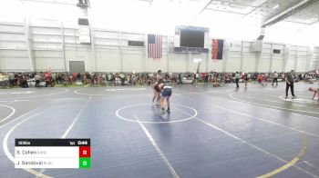 123 lbs Consi Of 8 #1 - Sid Cohen, Rancho Bernardo WC vs Joshwa Sandoval, BlackCat WC