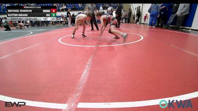 76-80 lbs Consolation - Michael Robison, Skiatook Youth Wrestling vs Kutter Means, Salina Wrestling Club