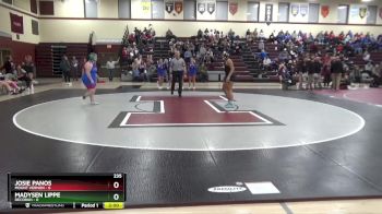 235 lbs Round 2 (3 Team) - Josie Panos, Mount Vernon vs Madysen Lippe, Decorah