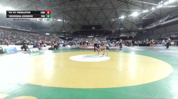 Girls 3A 100 lbs Quarterfinal - Georgina Johnson, Peninsula (Girls) vs Ny Ny Pendleton, Edmonds-Woodway (Girls)