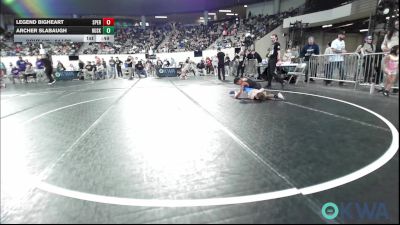 64 lbs Consolation - Legend Bigheart, Sperry Wrestling Club vs Archer Slabaugh, Husky WC