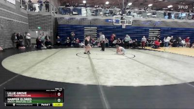 95 lbs Cons. Round 1 - Harper Eldred, Grizzly Wrestling Club vs Lillie Grove, Small Town Wrestling