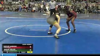 115 lbs Champ. Round 1 - Kaylee Narmah, Fargo Davies vs Shelby Miller, Ellendale/Edgeley/Kulm