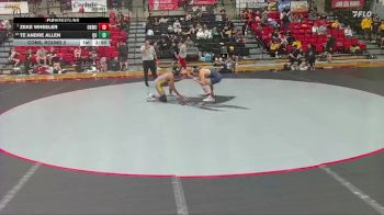 133 lbs Cons. Round 2 - Zeke Wheeler, Oklahoma Wesleyan vs Te`Andre Allen, Quincy