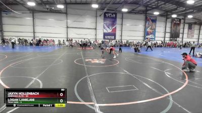 80 lbs Rd# 1 9:00am Friday - Jaxyn Hollenbach, Nebraska Elite vs Logan Lanklani, Team Ohio