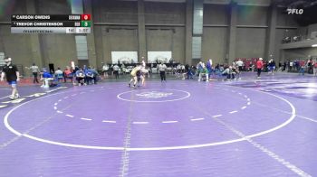 132 lbs Quarterfinal - Carson Owens, Seckman vs Trevor Christenson, Basehor-Linwood