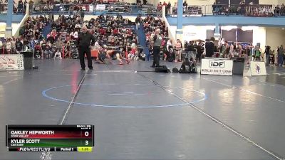 132 lbs Champ. Round 2 - Oakley Hepworth, Star Valley vs Kyler Scott, Century