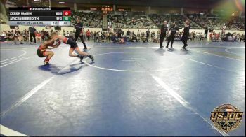 46 lbs Consi Of 4 - Zerek Marin, Woodward Youth Wrestling vs Jaycen Meredith, Wesley Wrestling Club